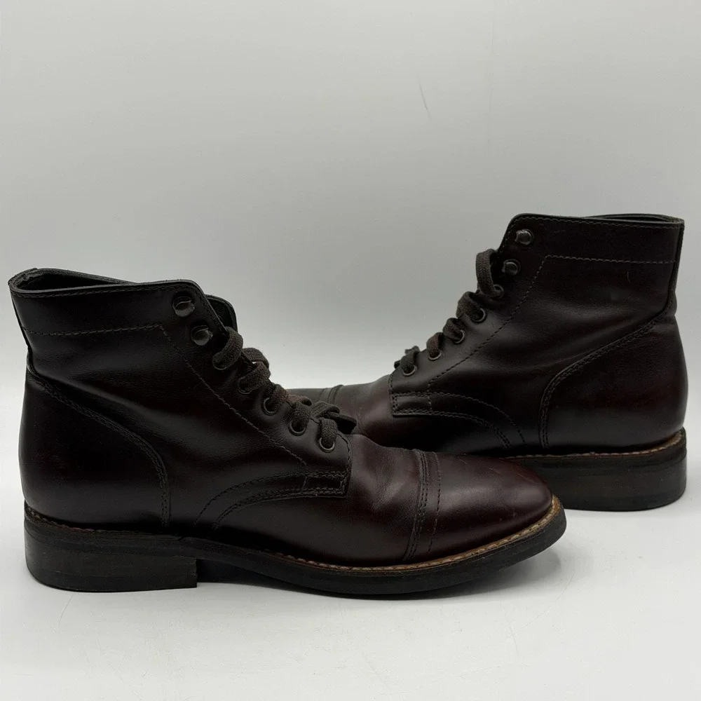 Thursday Boot Company Mens 7 Captain Brown Cap Toe Leather‎ Casual Lace-Up Shoes